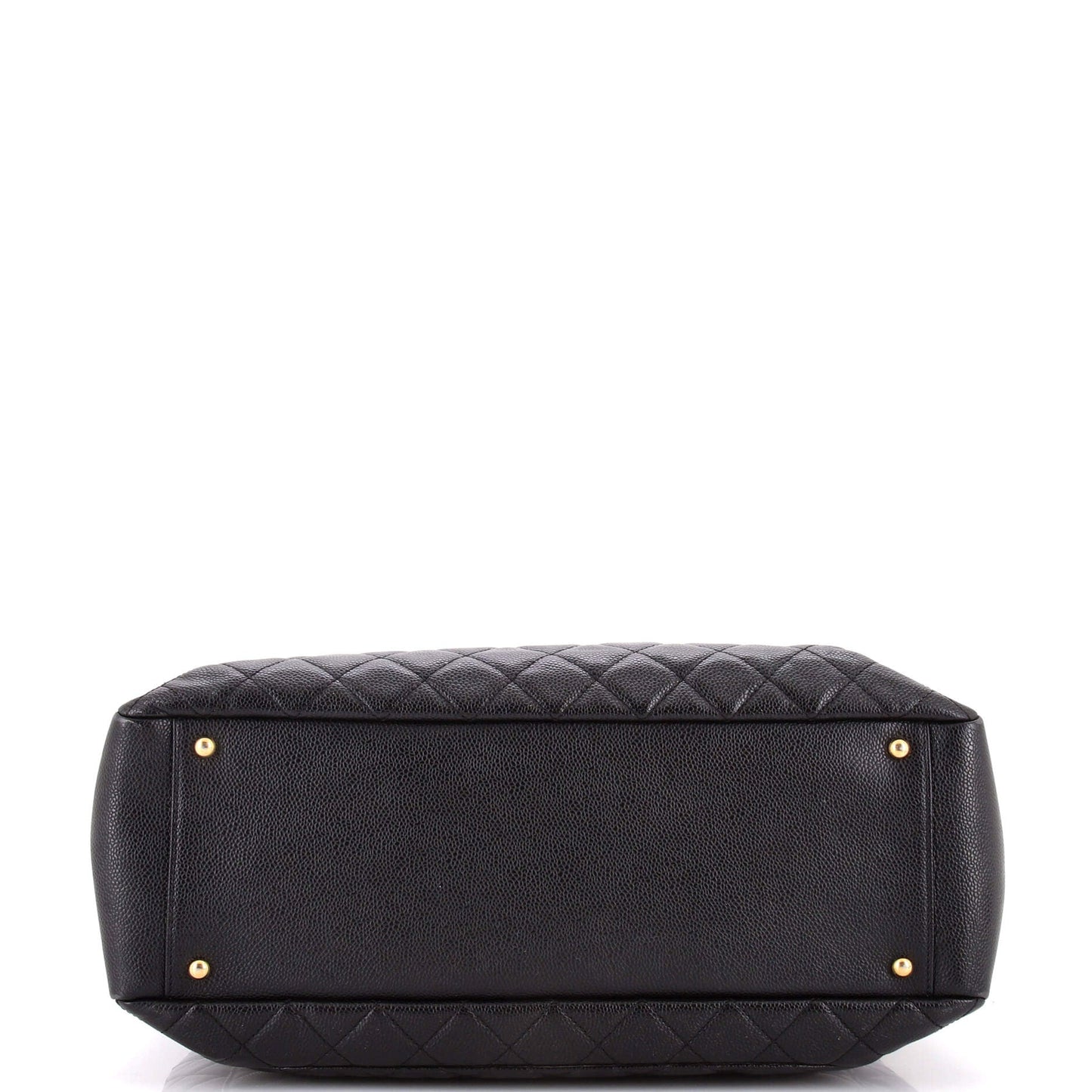 Grand Shopping Tote Quilted Caviar XL