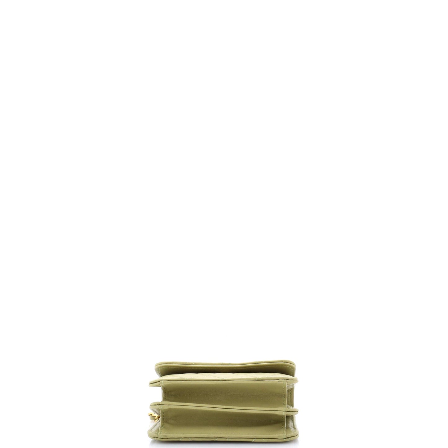 Woven Top Handle CC Flap Clutch on Chain Quilted Lambskin Small
