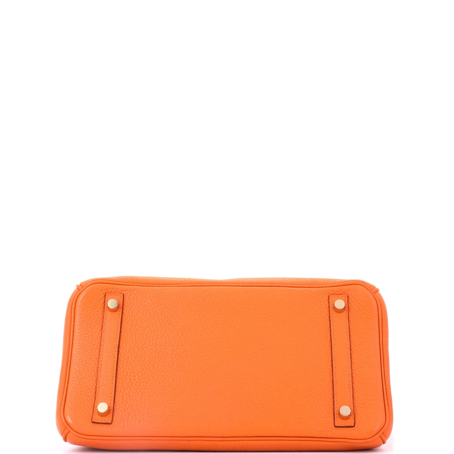 Birkin Handbag Orange H Clemence with Gold Hardware 30
