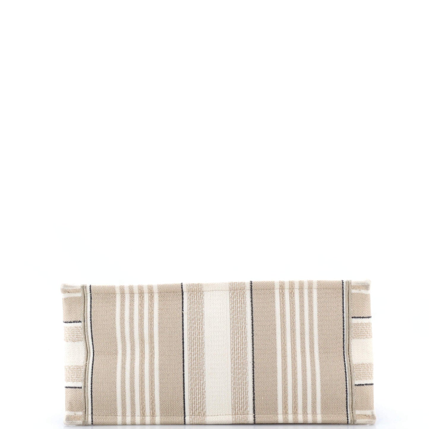 Book Tote Bayadere Stripe Embroidered Canvas Medium