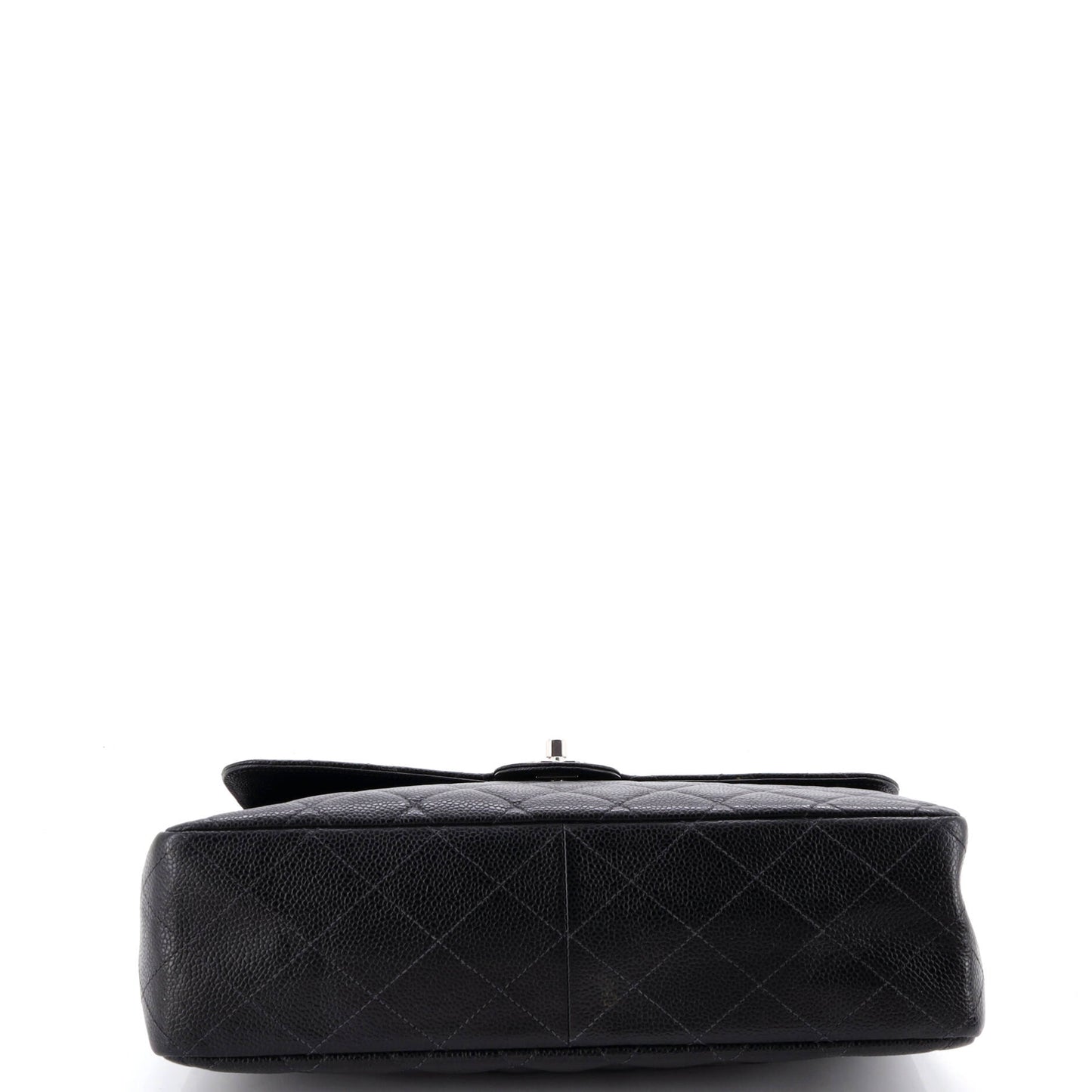 Vintage Square Classic Single Flap Bag Quilted Caviar Jumbo