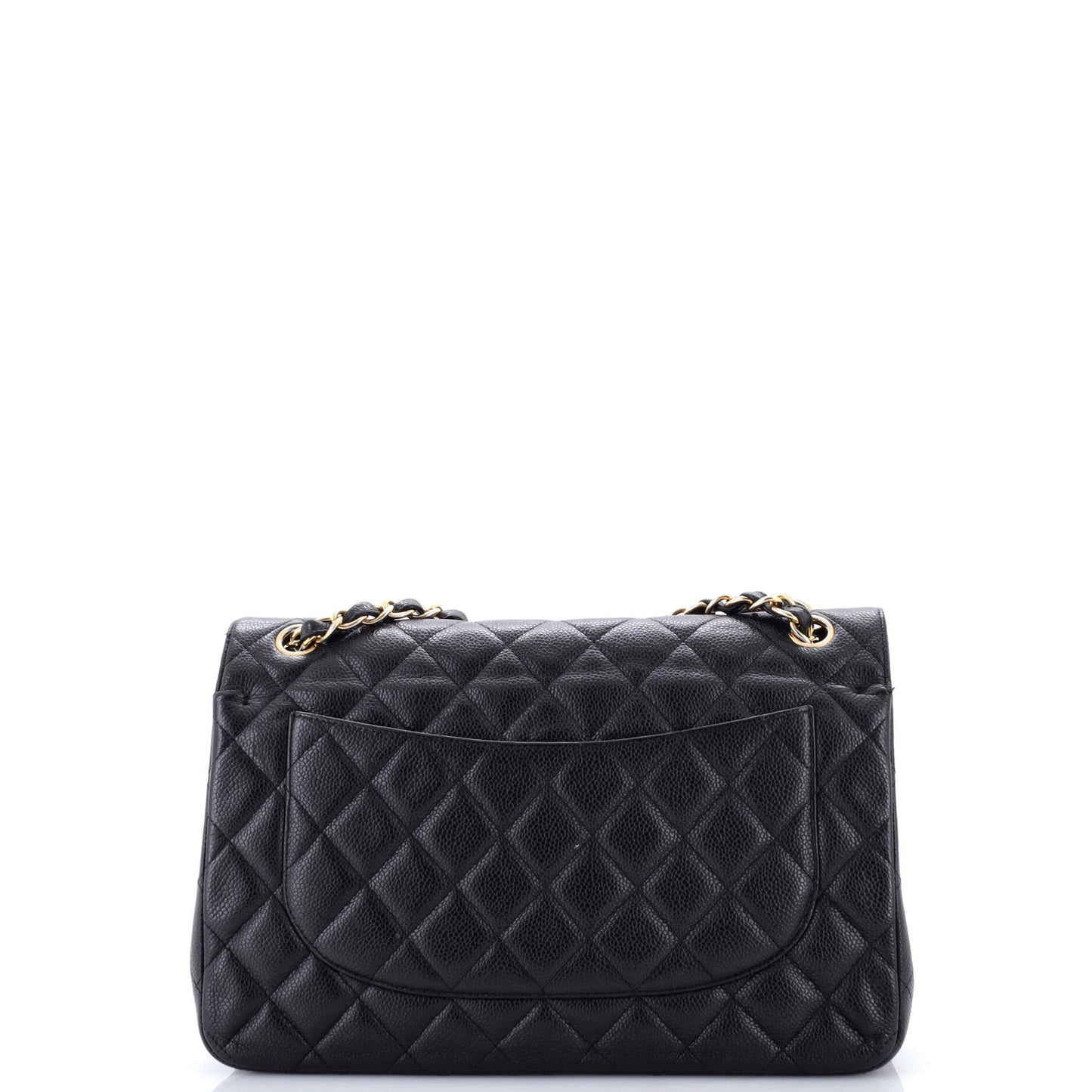 Vintage Classic Double Flap Bag Quilted Caviar Jumbo