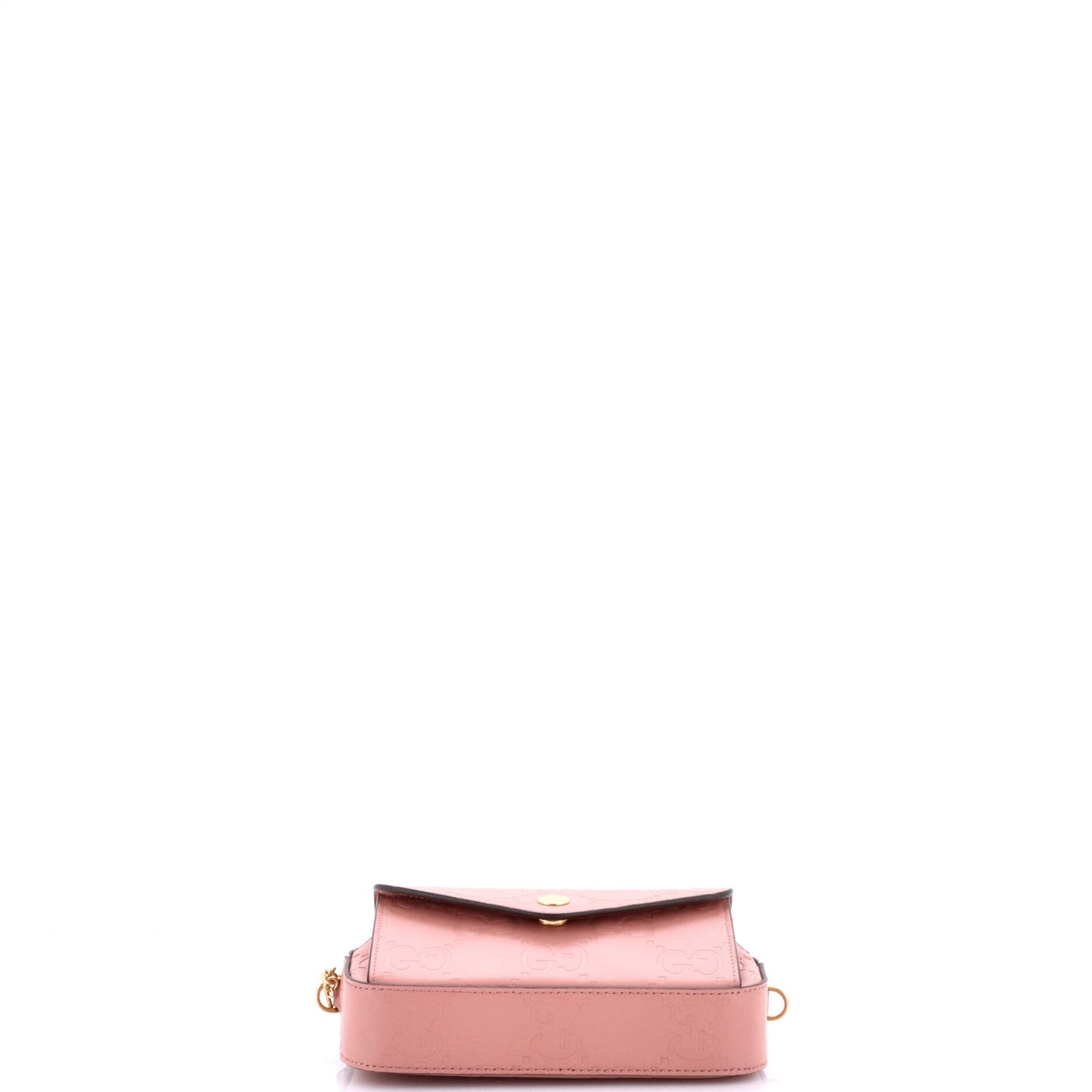 Front Pocket Chain Shoulder Bag Jumbo GG Embossed Leather Super Mini