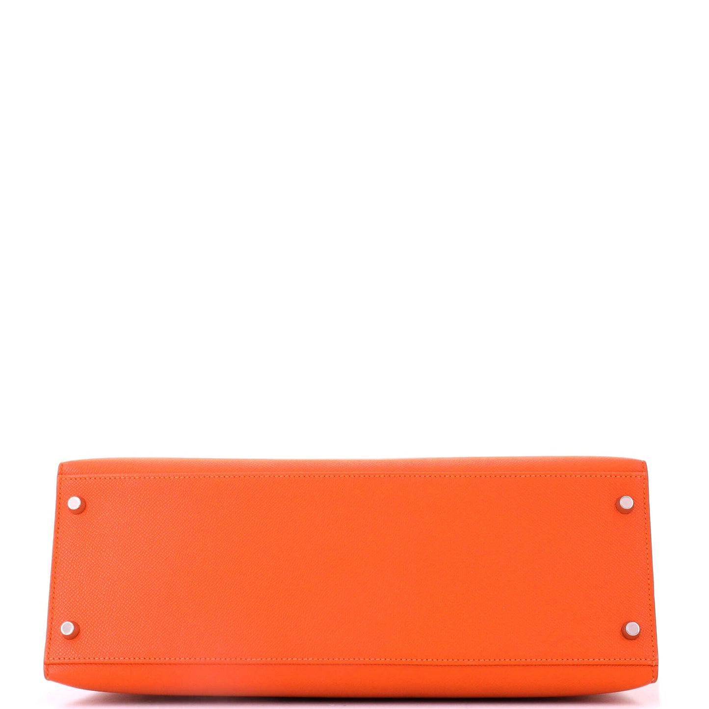 Kelly Handbag Feu Epsom with Palladium Hardware 35