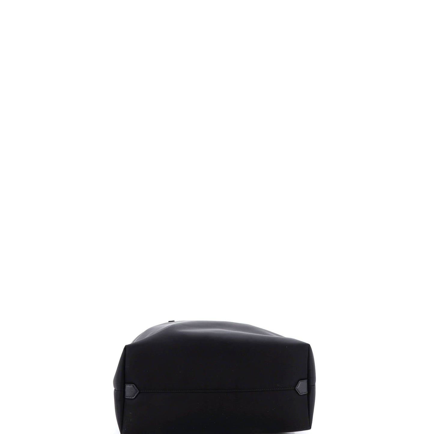 Padded Open Tote Tessuto with Saffiano Leather Medium