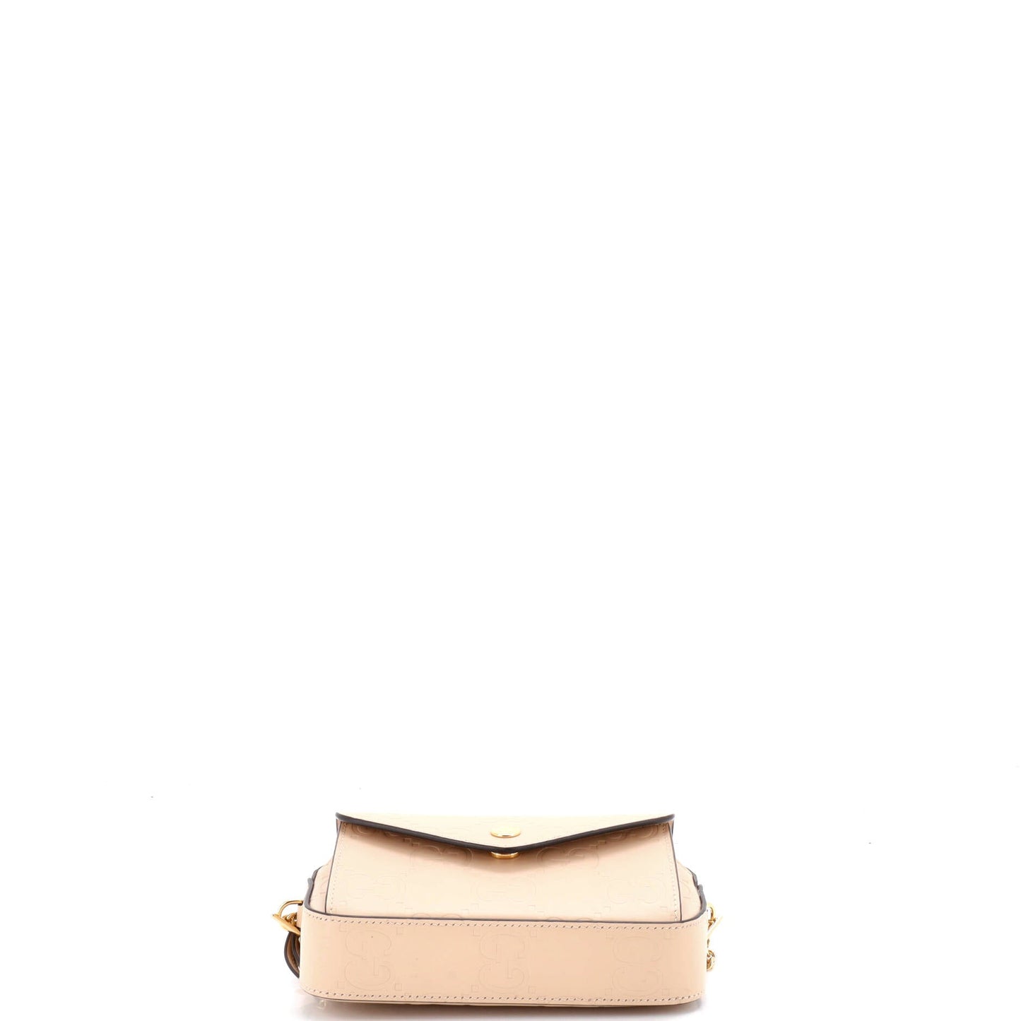 Front Pocket Chain Shoulder Bag Jumbo GG Embossed Leather Super Mini