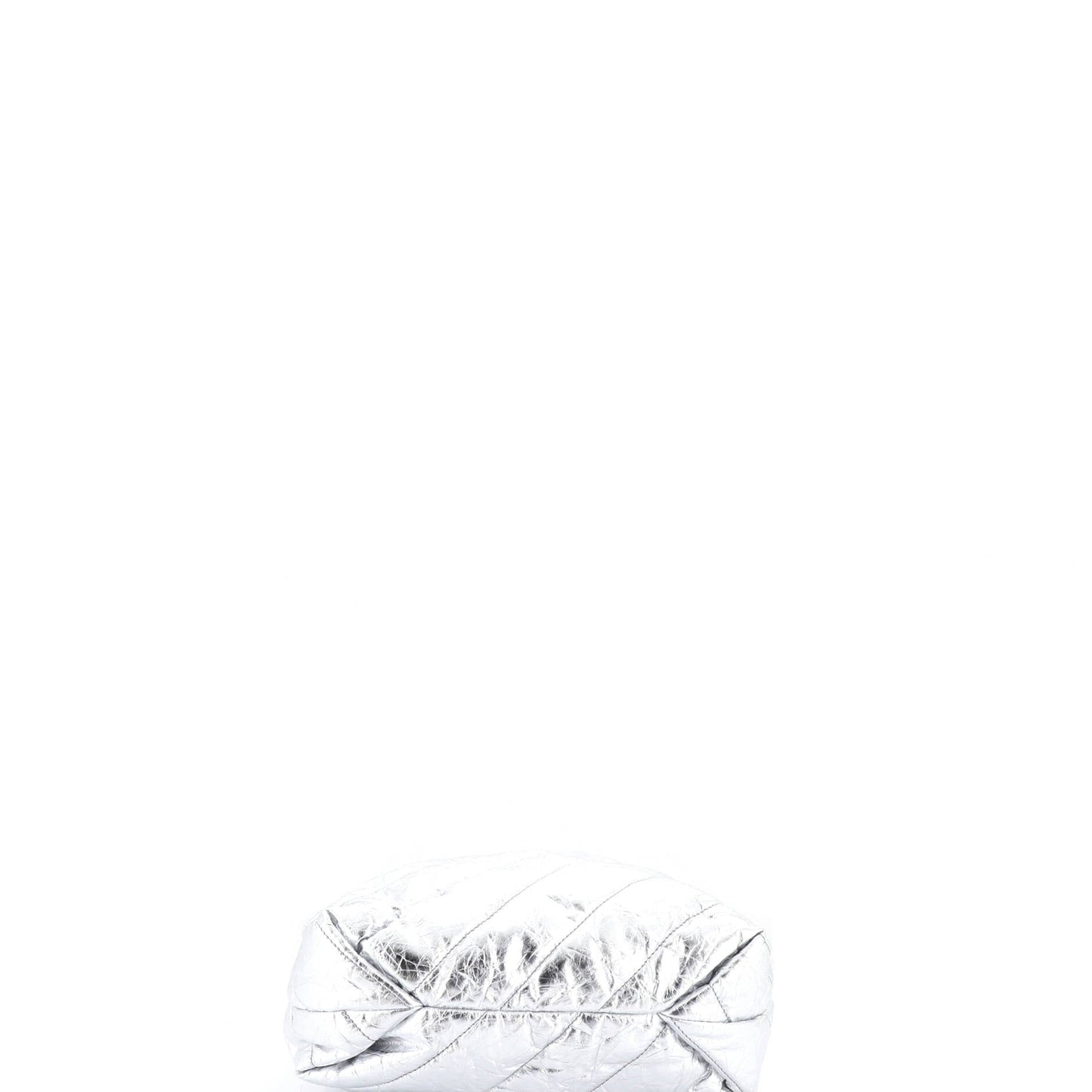 Crush Chain Tote Quilted Crushed Calfskin Small