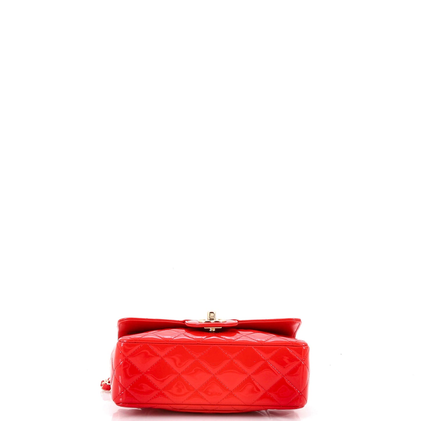 Classic Single Flap Bag Quilted Patent Mini