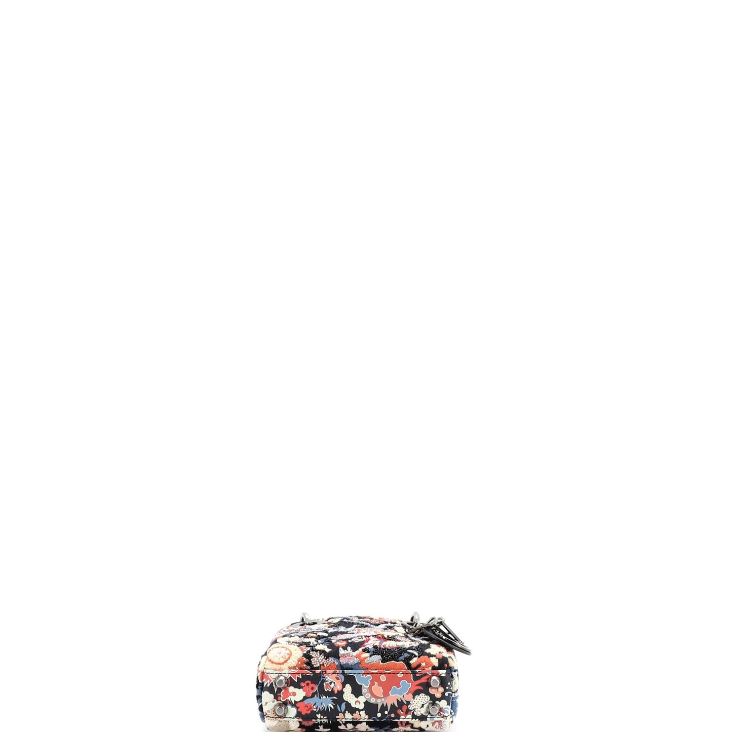Lady Dior Bag Beaded Embroidered Leather Micro