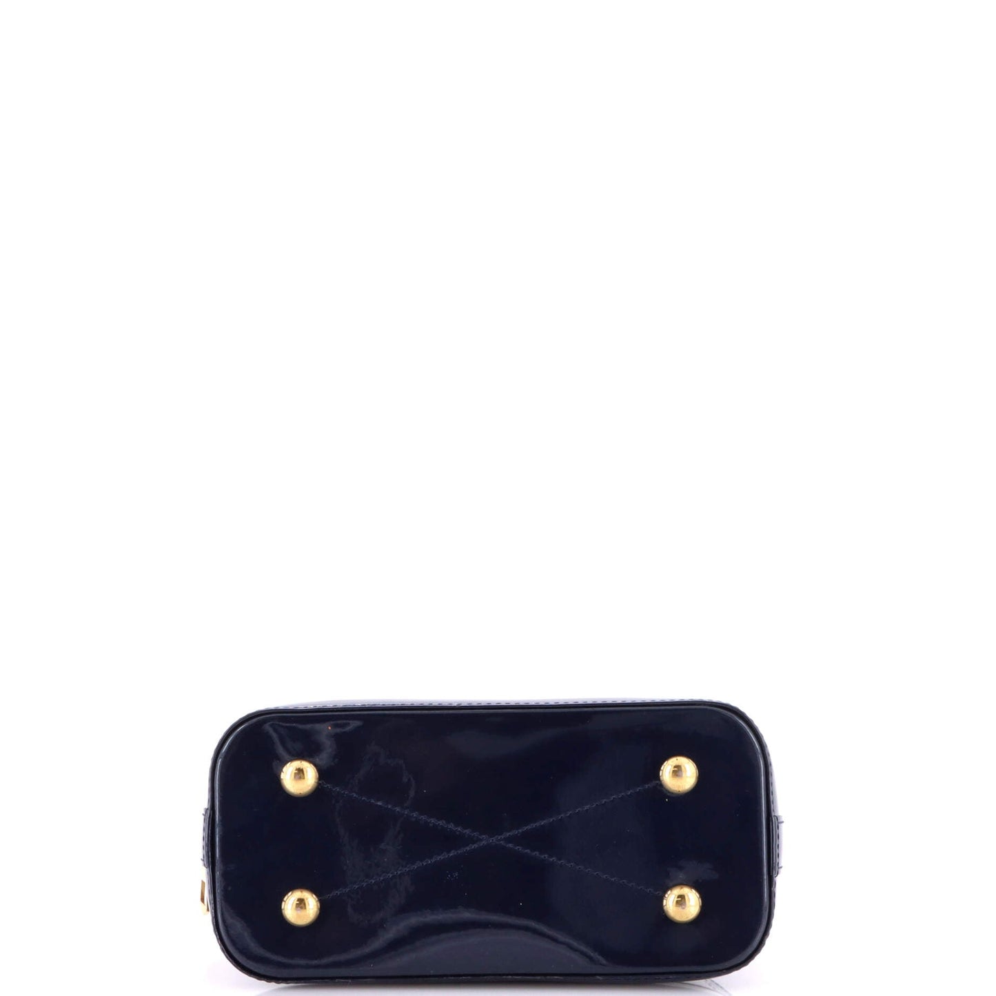 Alma Handbag Vernis with Monogram Canvas BB