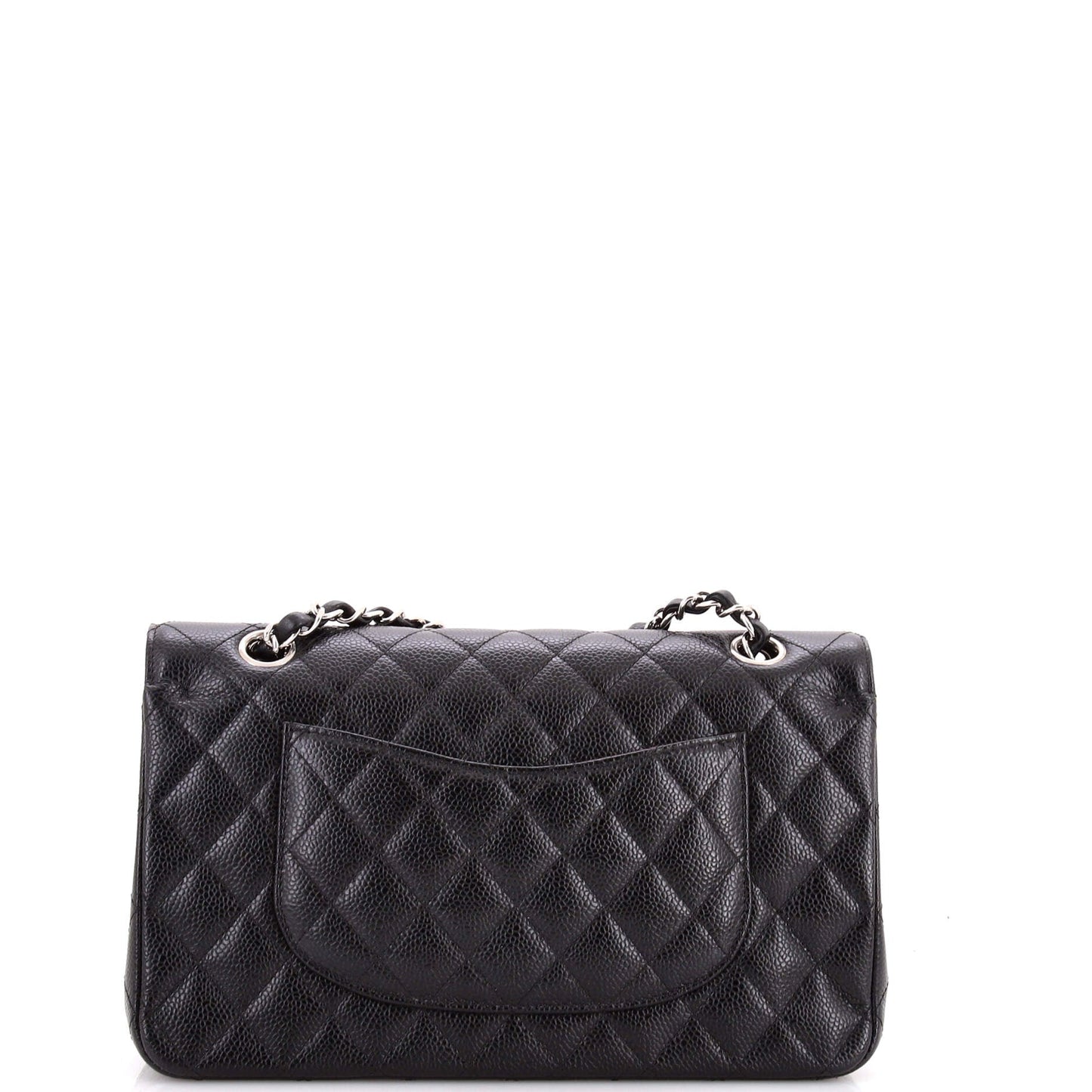 Classic Double Flap Bag Quilted Caviar Medium