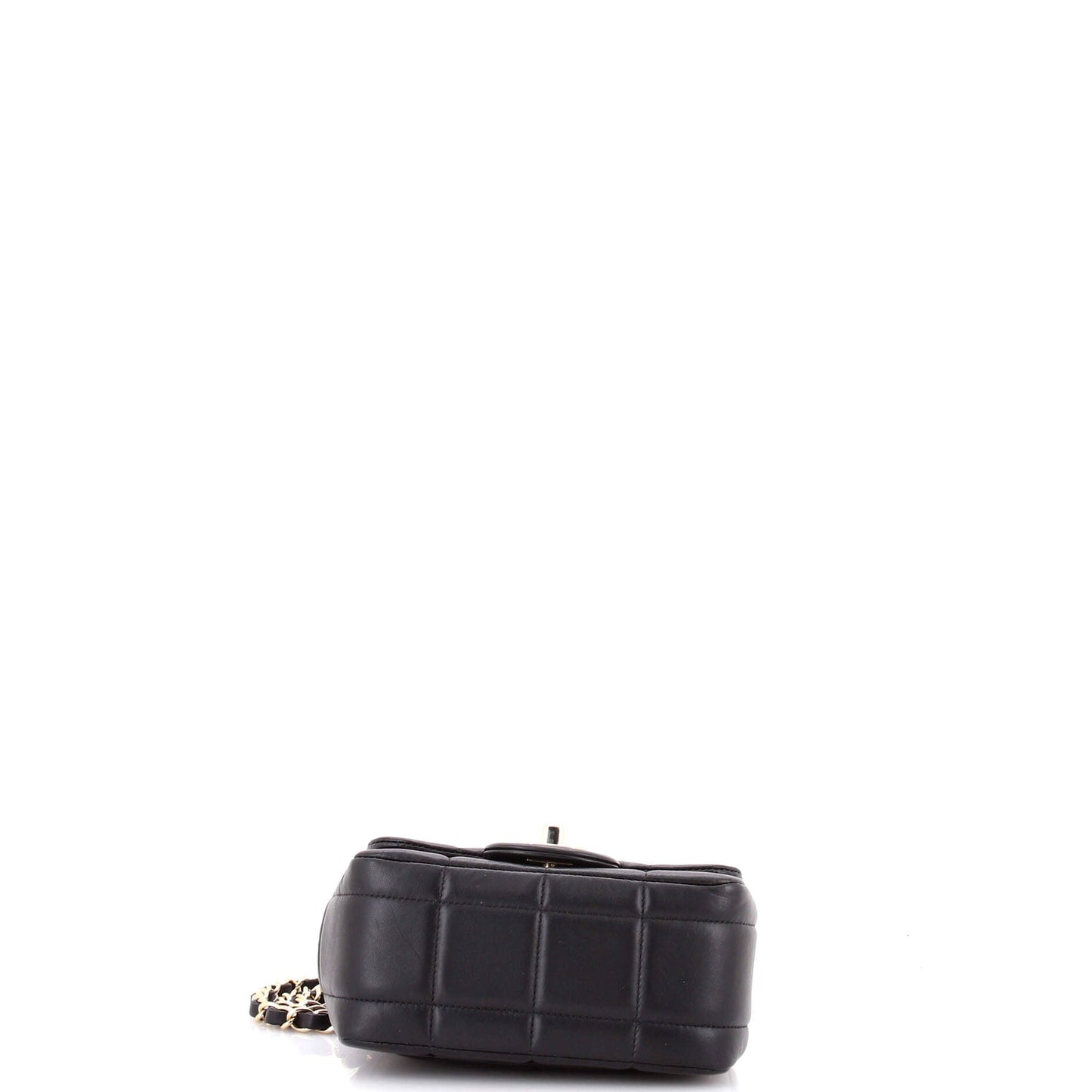 Monacoco Logo Blocks Square Flap Bag Quilted Lambskin with Resin Mini