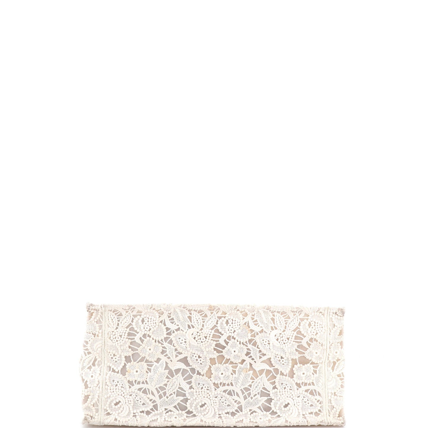Book Tote Embroidered Lace Medium