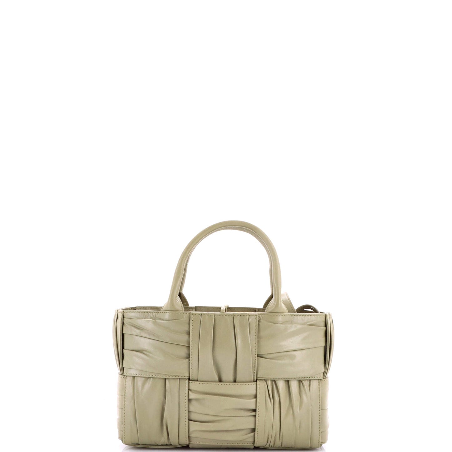 Arco Tote Maxi Intrecciato Plisse Leather Mini