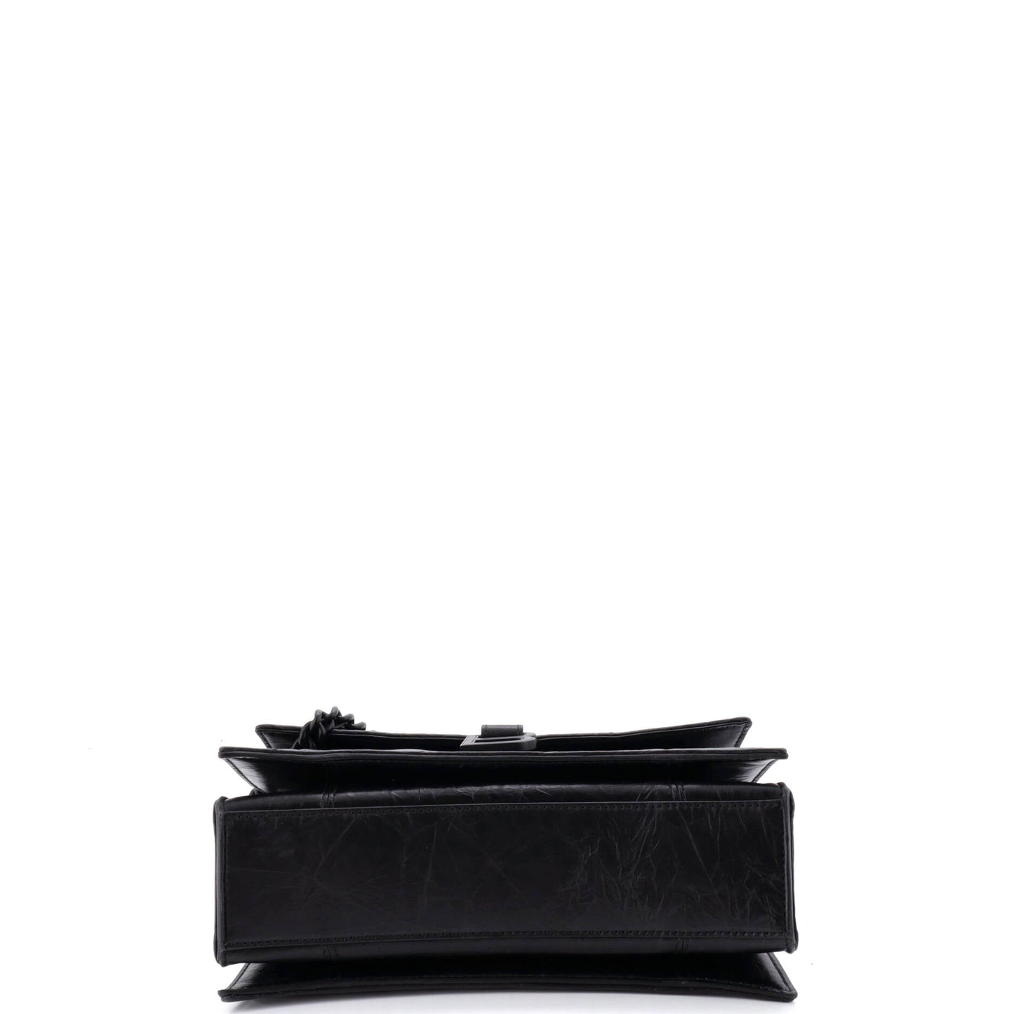Crush Chain Flap Bag Quilted Crushed Calfskin Small