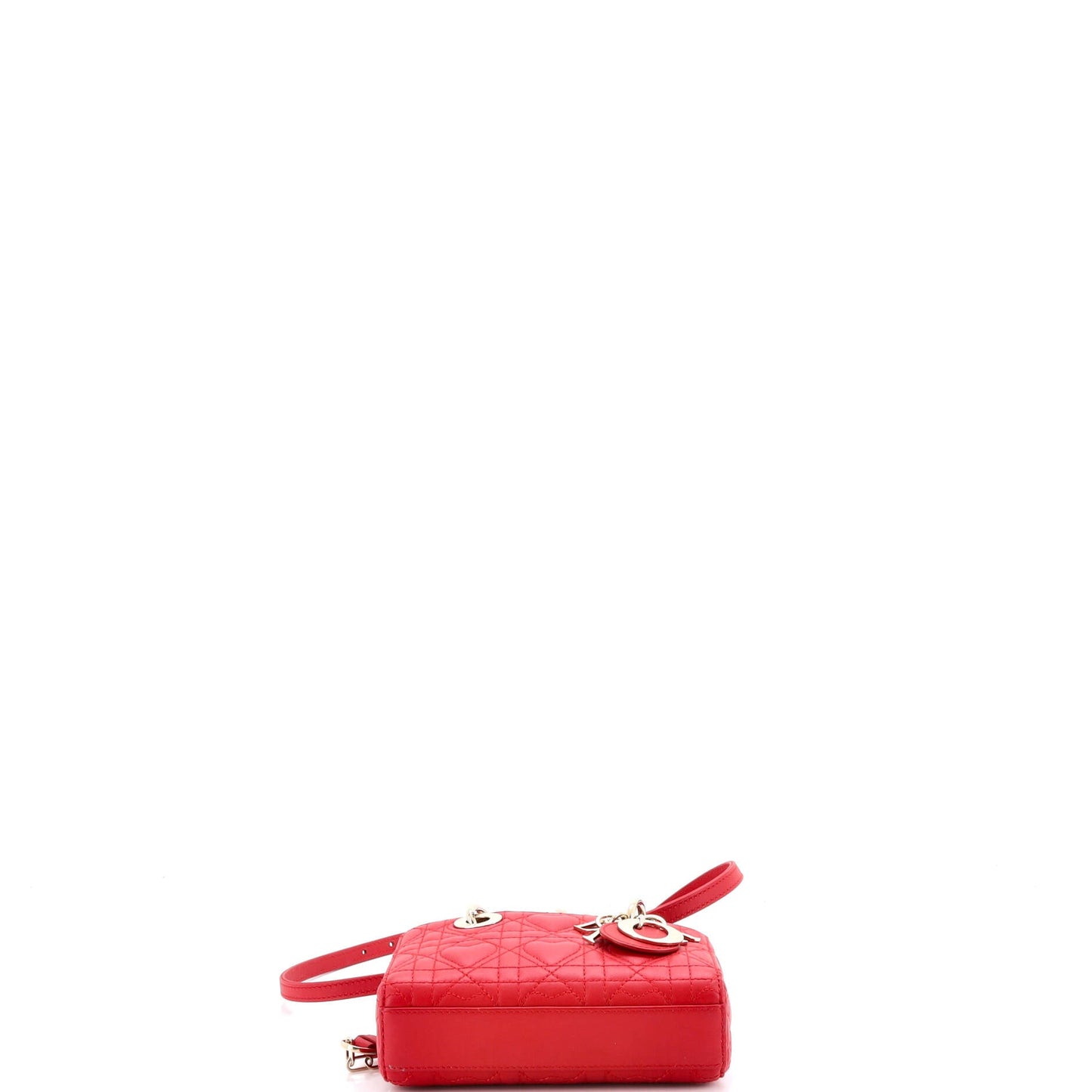 Lady D-Joy Bag Heart Cannage Quilt Leather Micro