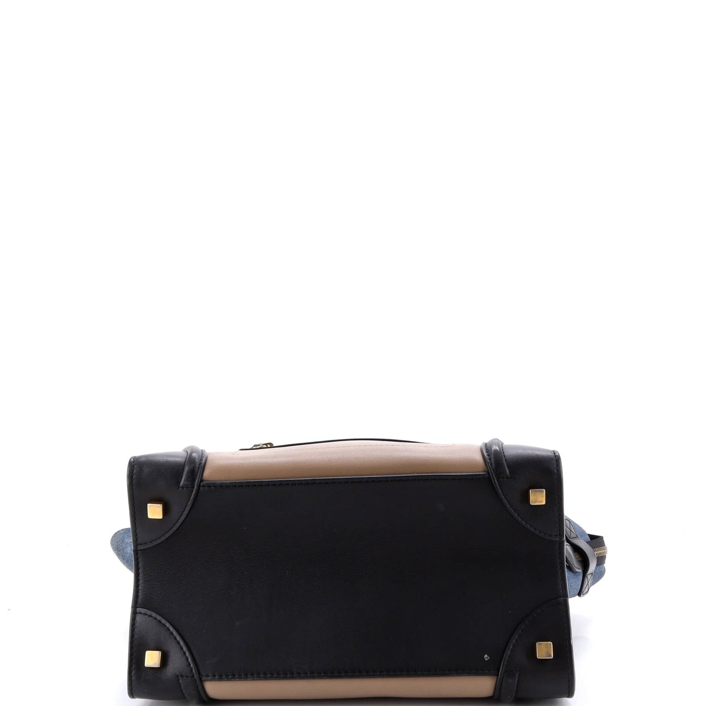 Tricolor Luggage Bag Leather Mini