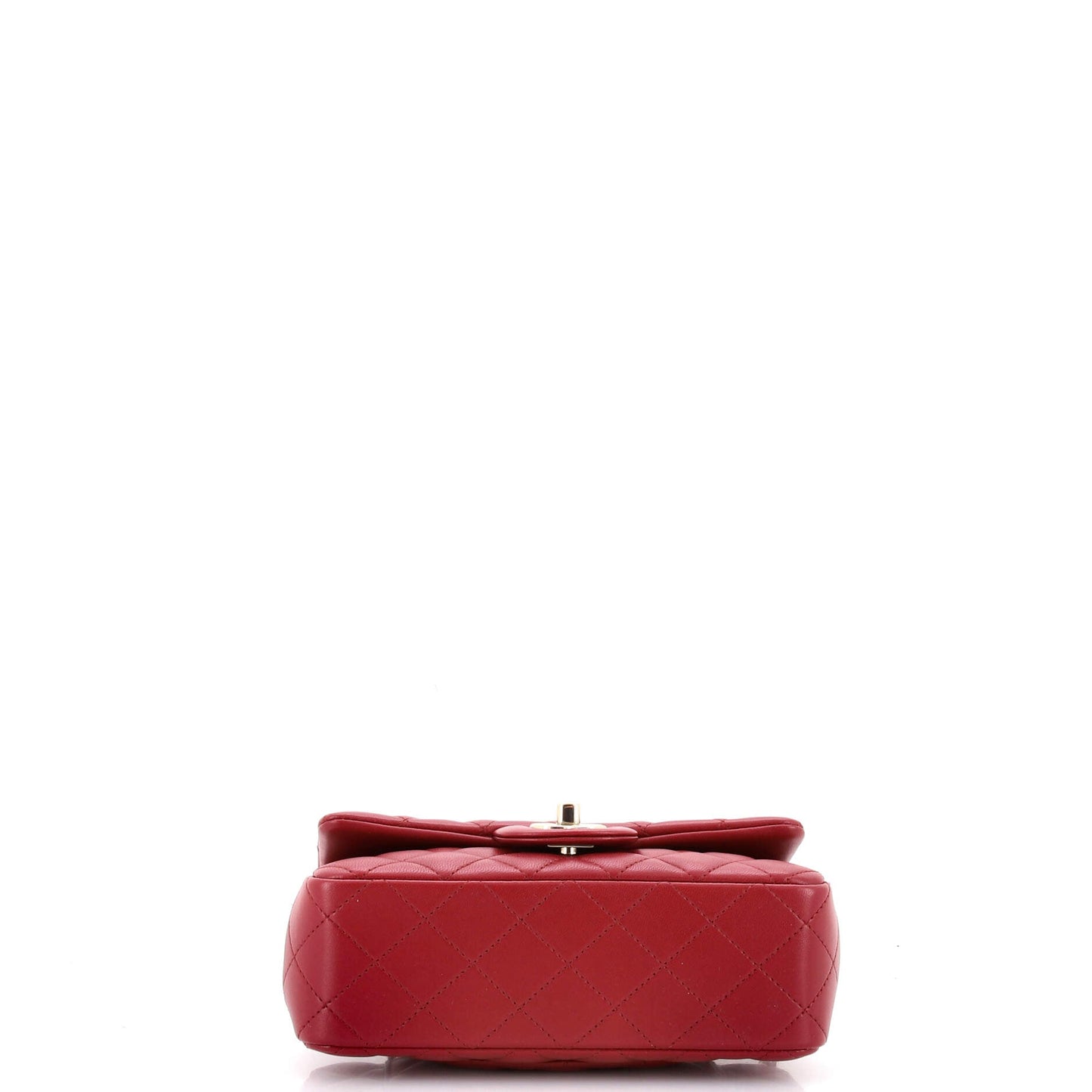 Classic Single Flap Top Handle Bag Quilted Lambskin Mini
