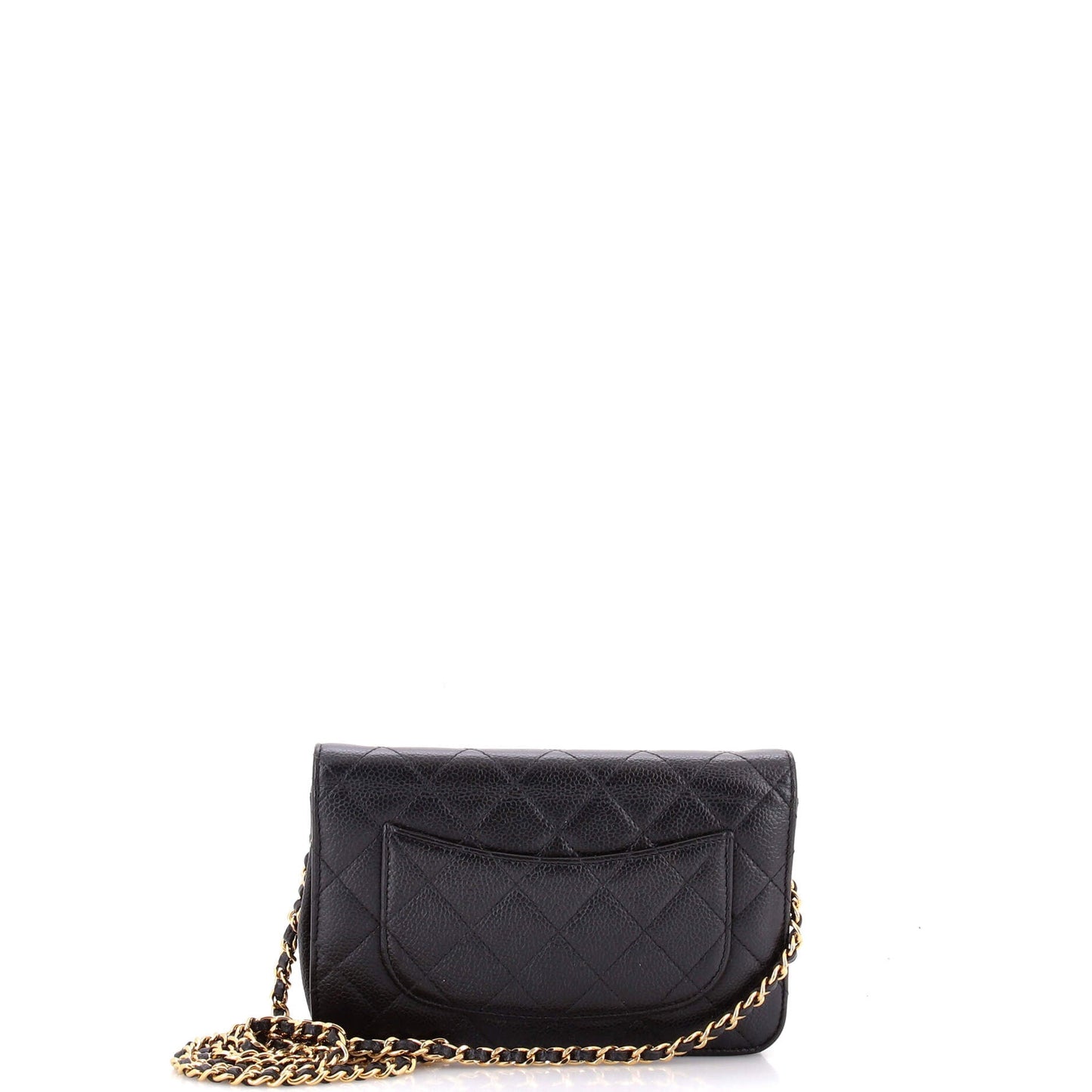 Wallet on Chain Quilted Caviar