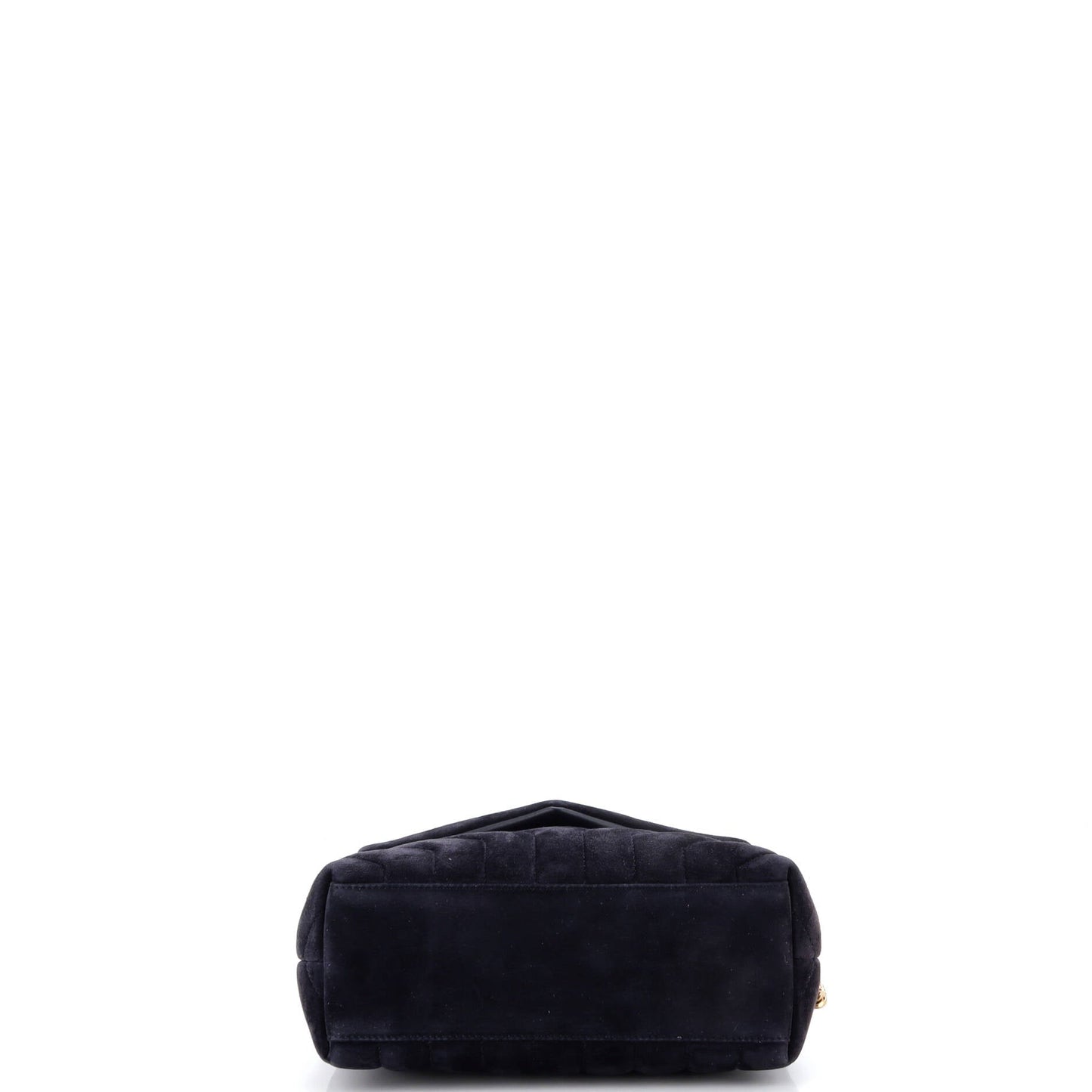 Loulou Shoulder Bag Matelasse Chevron Suede Small