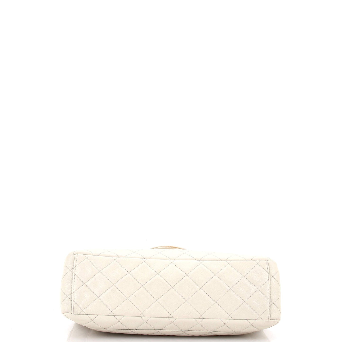 Vintage Square Classic Single Flap Bag Quilted Caviar Jumbo