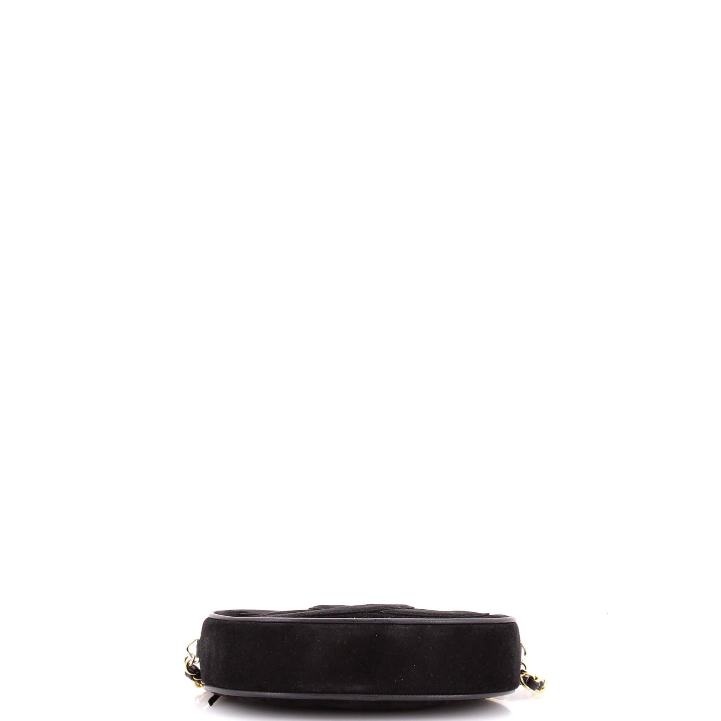 Vintage Oval CC Tassel Crossbody Bag Suede Mini
