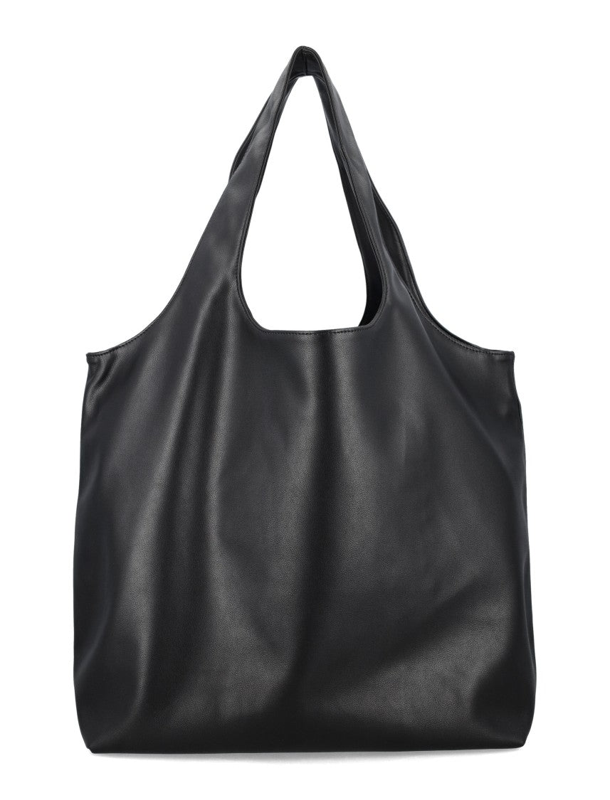 A.P.C. Ninon Black Small Faux Leather Tote