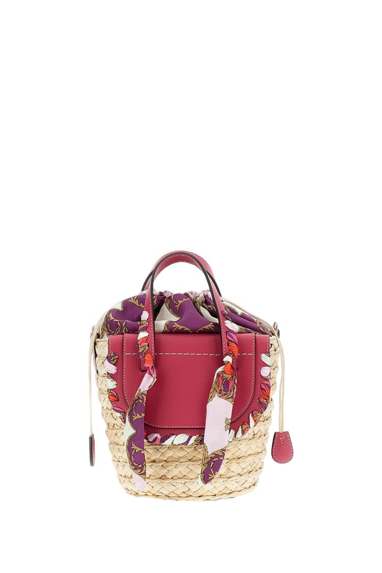 Cuba Lab Pink Habanera Raffia Handbag