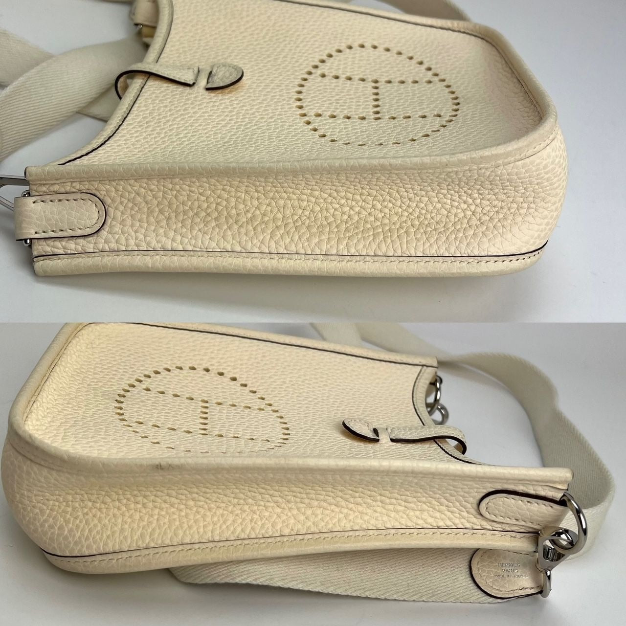 HERMÈS Taurillon Clemence Evelyne TPM Crossbody