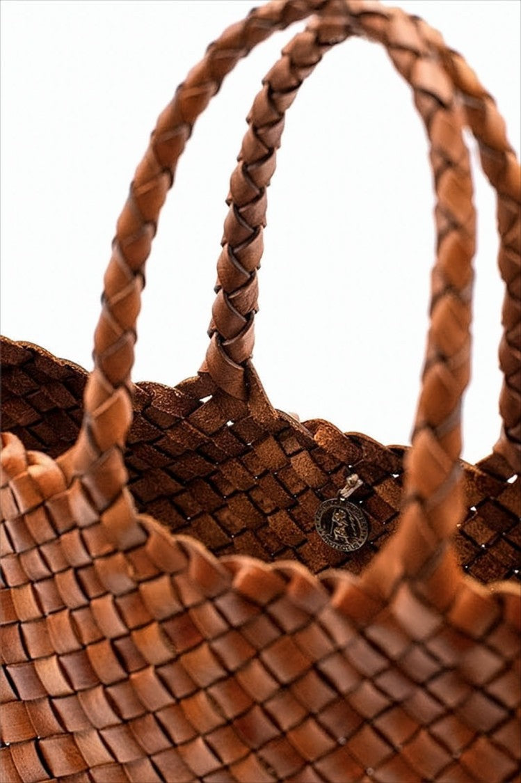 Dragon Diffusion Artisanal Woven Buffalo Leather Tote