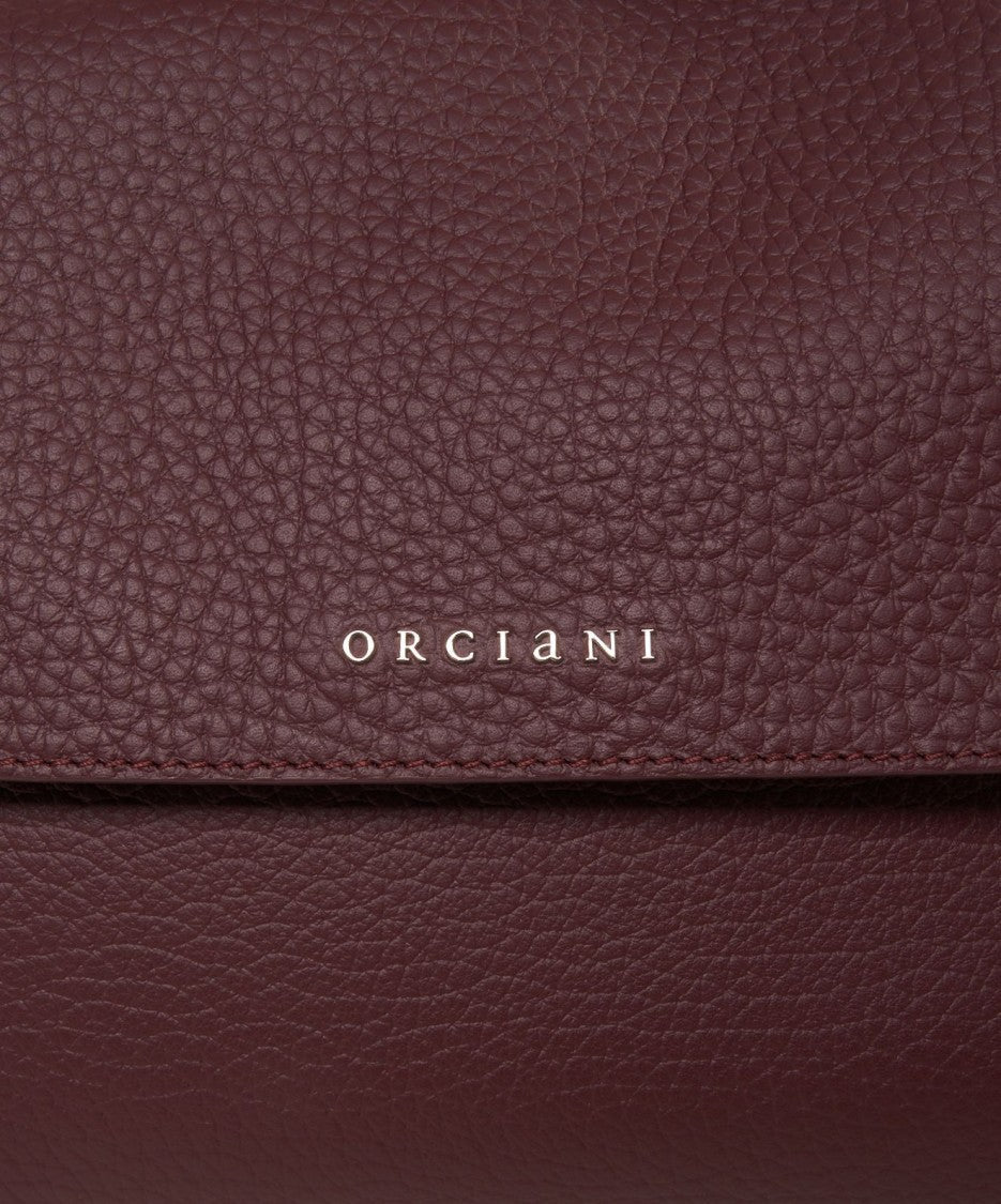 Orciani Refined Burgundy 'Sveva' Handbag