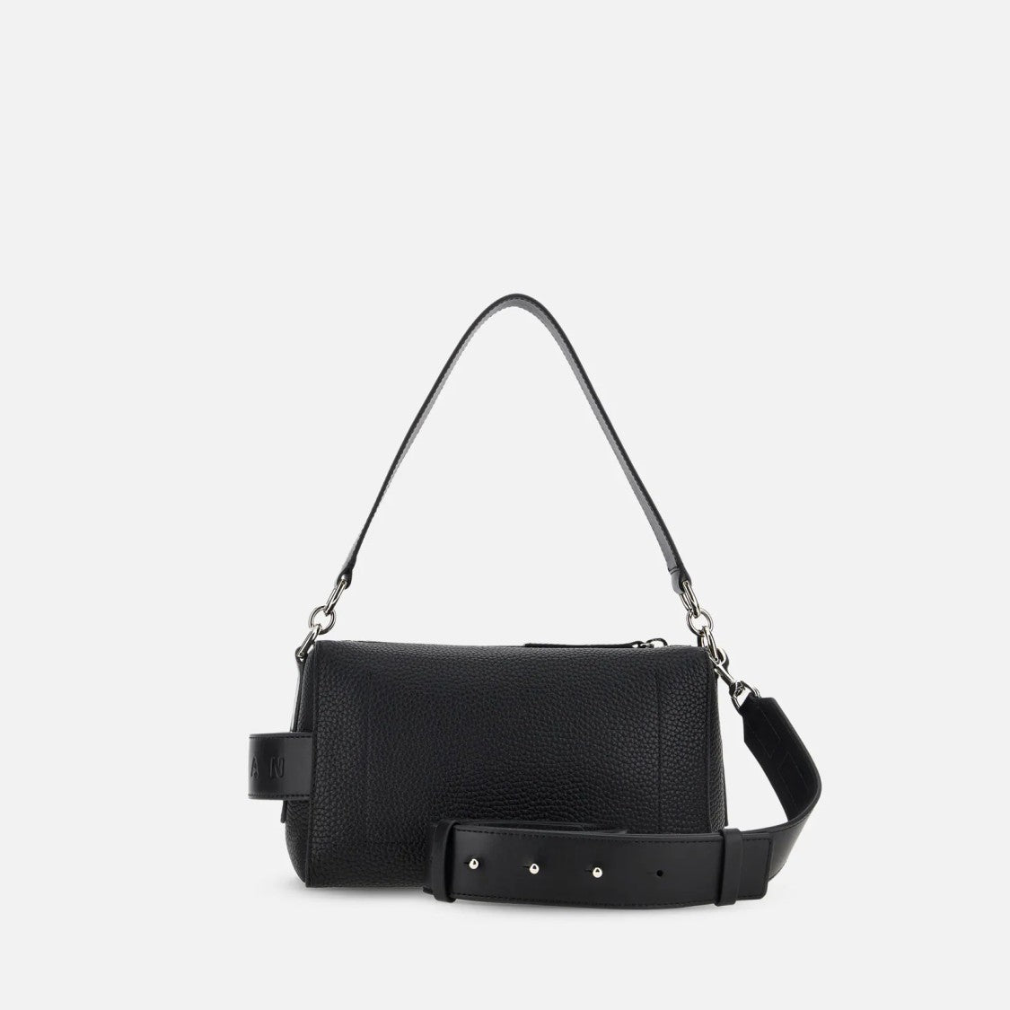 Hogan Script Piccolo Handbag With Textured Leather Finish