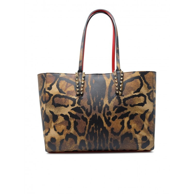 Christian Louboutin 3255353 3221 Brown Leather Cabata Soft Small Bag
