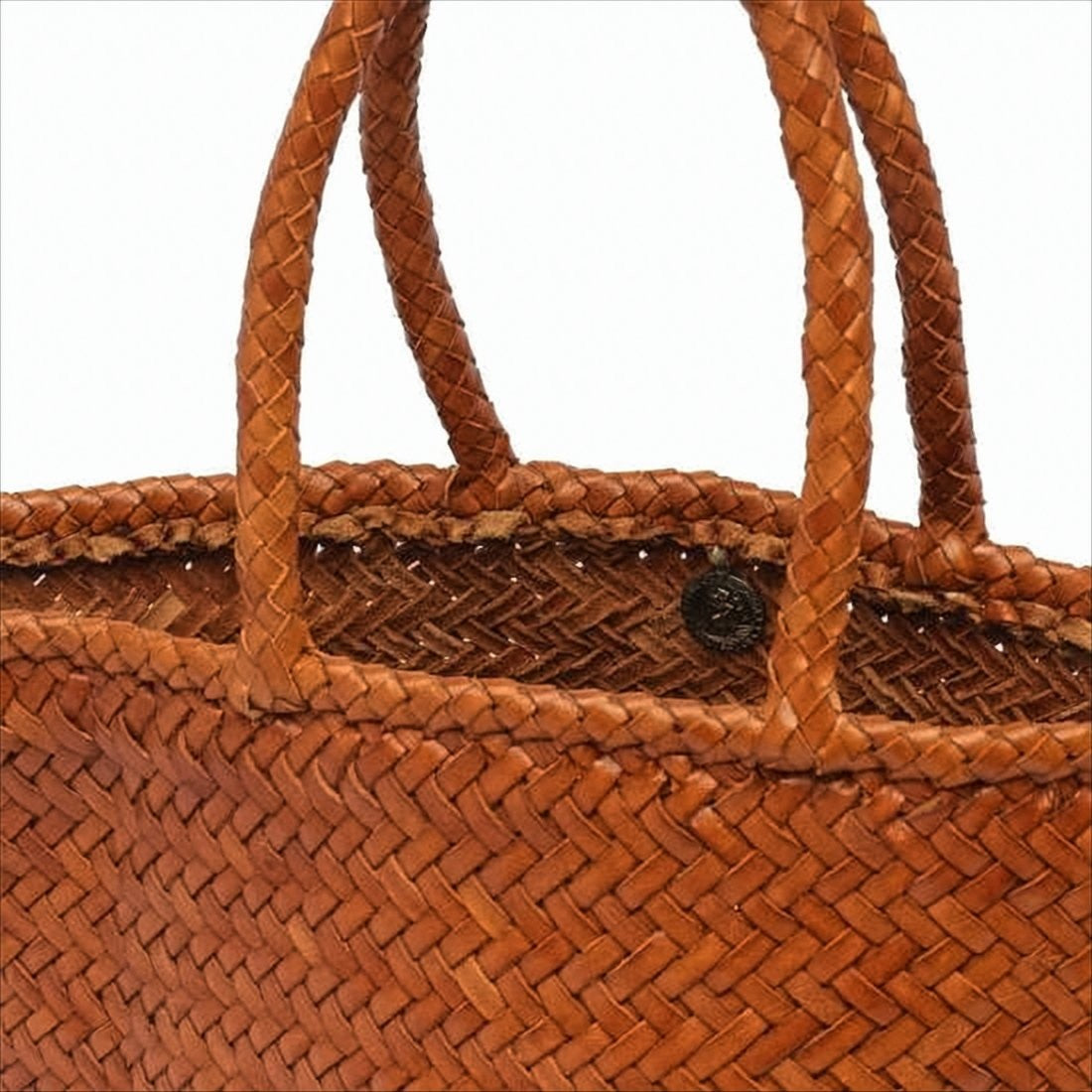 Dragon Diffusion Small Woven Buffalo Leather Tote Bag