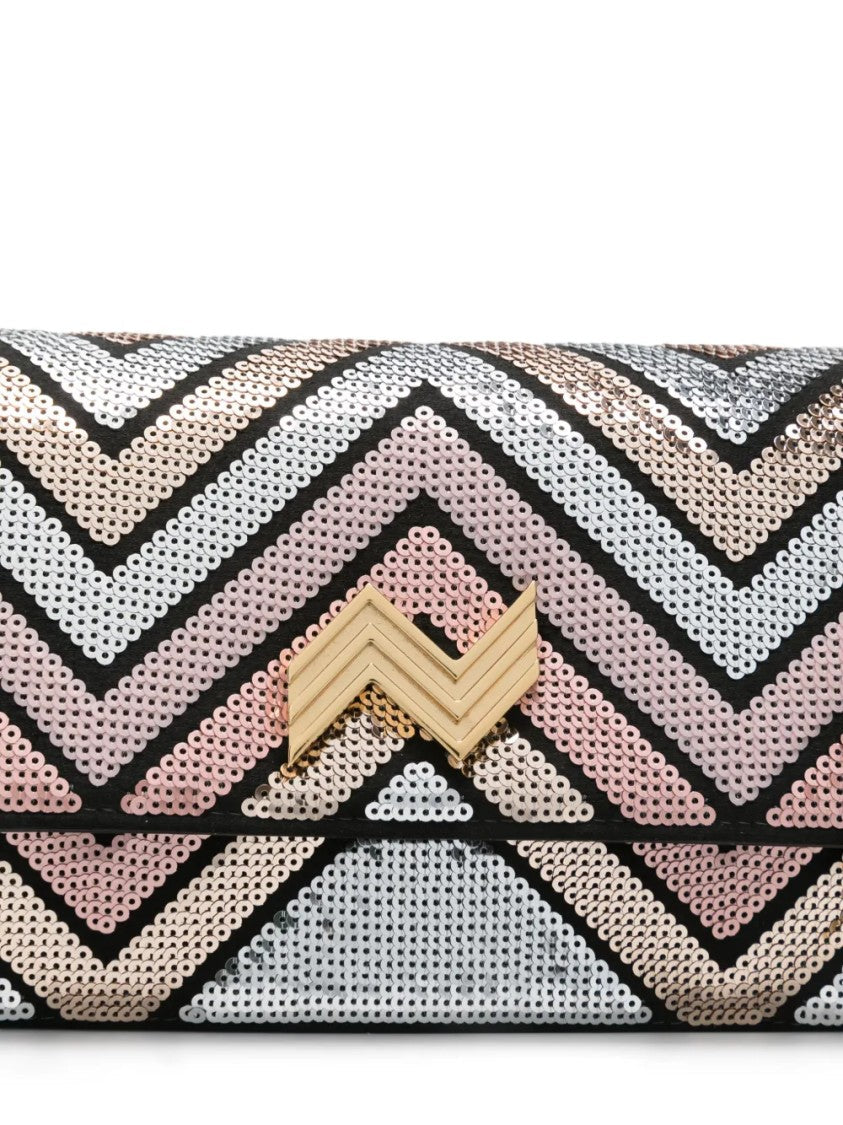 Missoni Textured Woven Missoni Bag With Intricate Zigzag Motifs