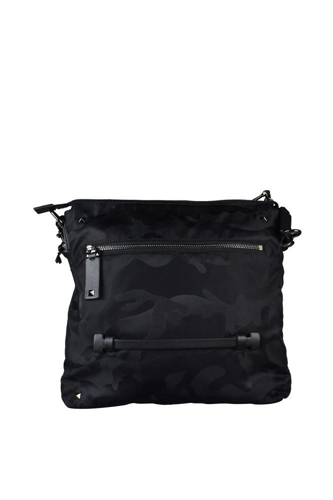 Valentino Garavani Rectangular Nylon Bag With Rockstud Accents