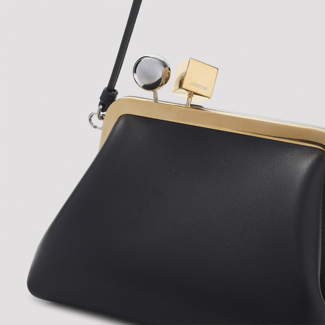Jacquemus The Berlingot Black Lamb Leather Handbag