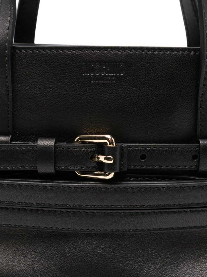 Moschino Structured Black Handbag