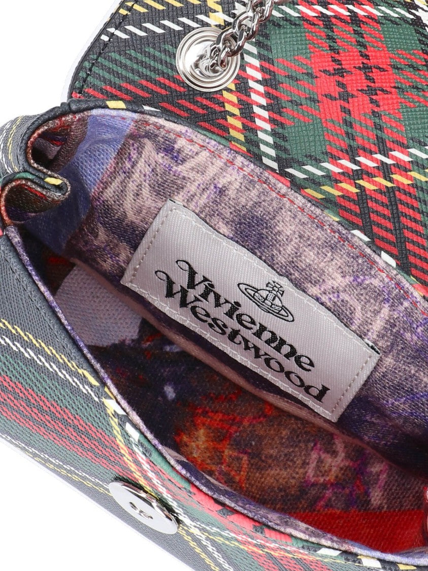 Vivienne Westwood “Small” Tartan Chain-Handle Bag – Multicolor