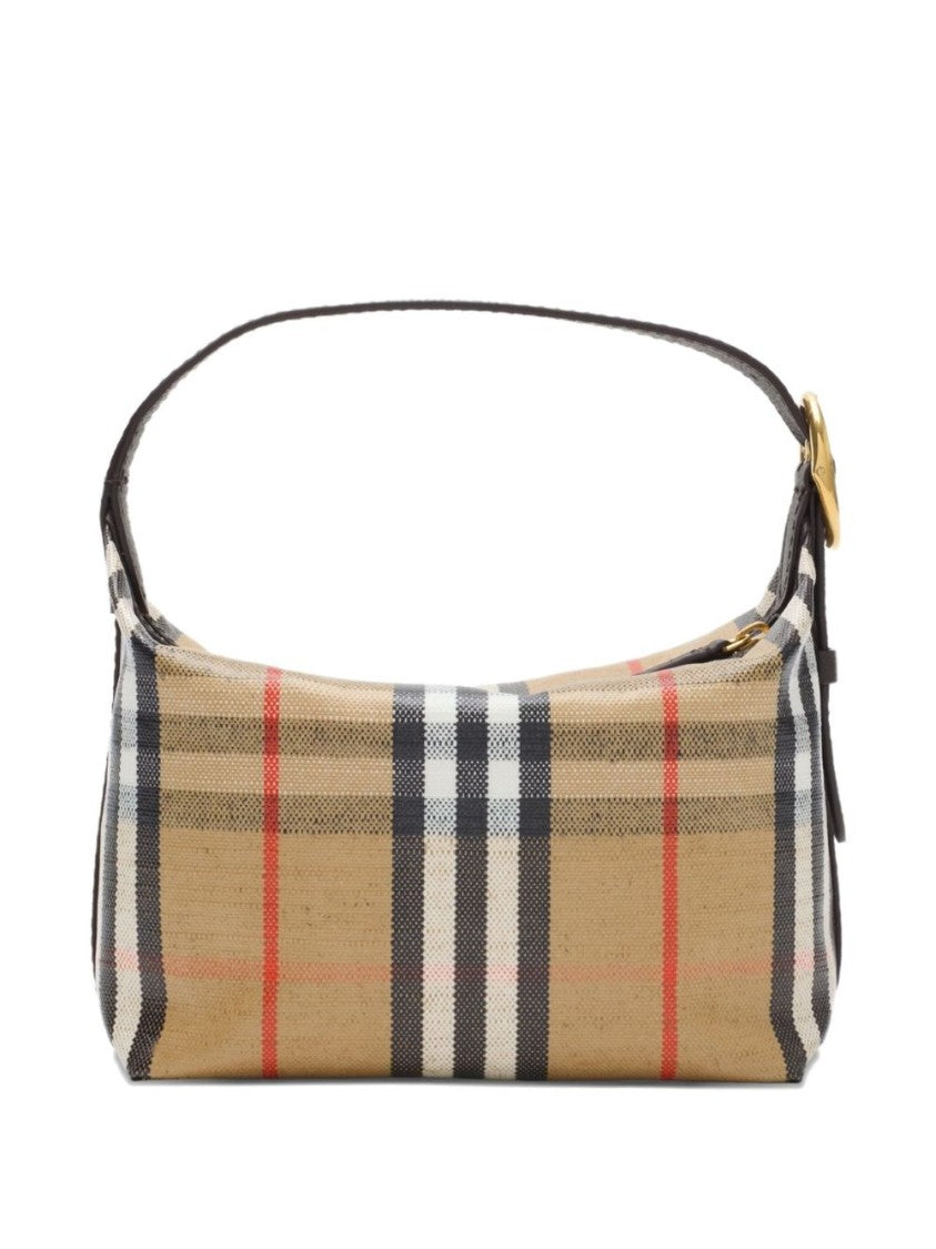 Burberry Rectangular Handbag With Classic Check Pattern
