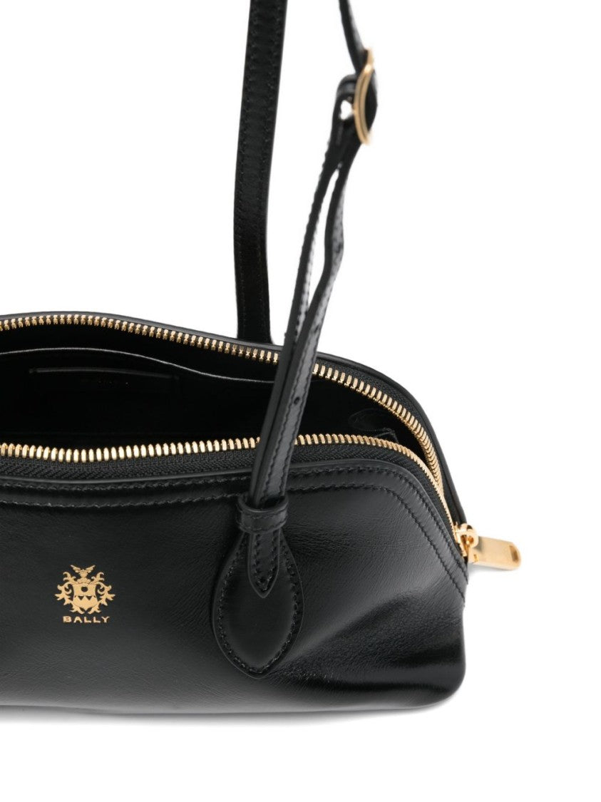 Bally Structured Black Leather Bag