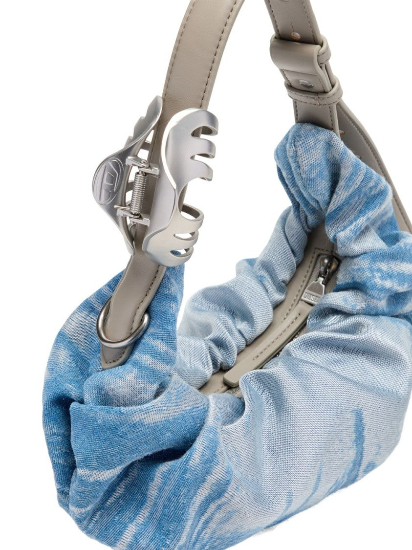 Diesel Ruched Silk And Nylon Bag