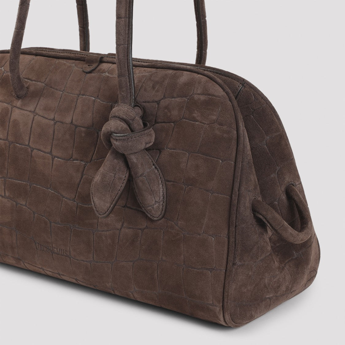 Jacquemus Dark Brown Suede Leather Le Turismo Handbag