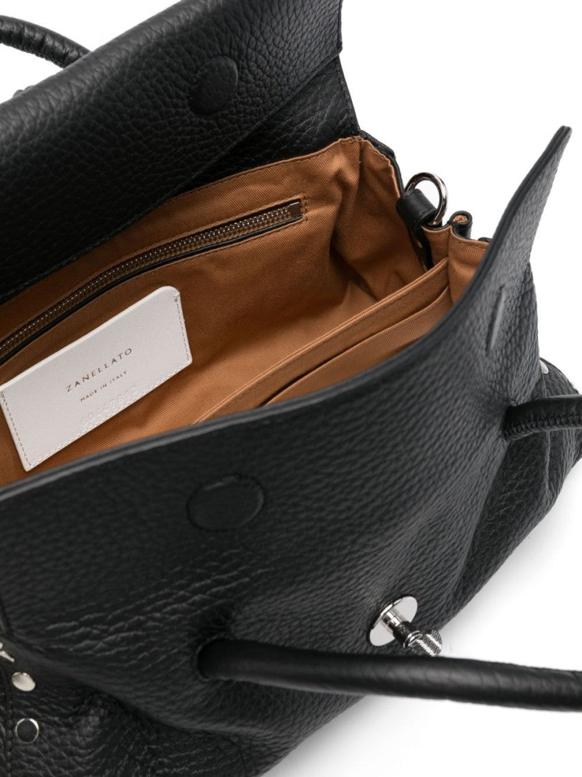 Zanellato Spacious Textured Leather Shoulder Bag