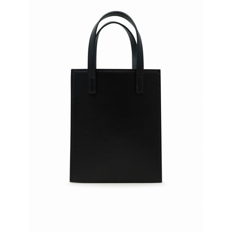 Hidesins Fl2515 Flap Mini Black Leather Handbag