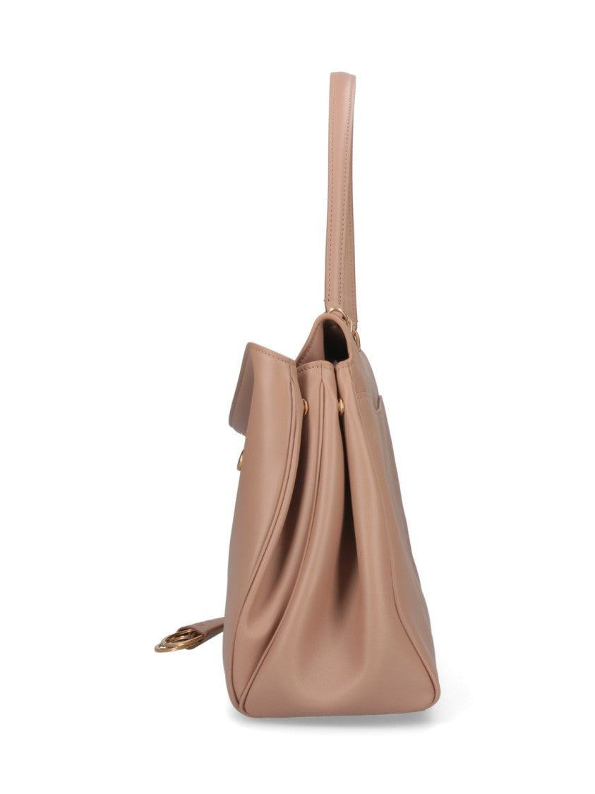 Balenciaga Calfskin Handbag With Gold Hardware