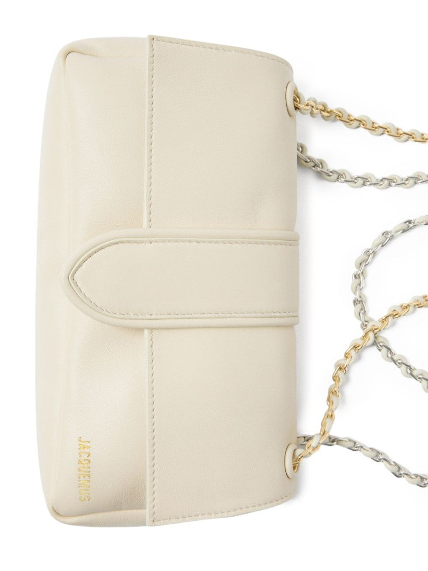 Jacquemus Light Ivory Chain Shoulder Strap Bag