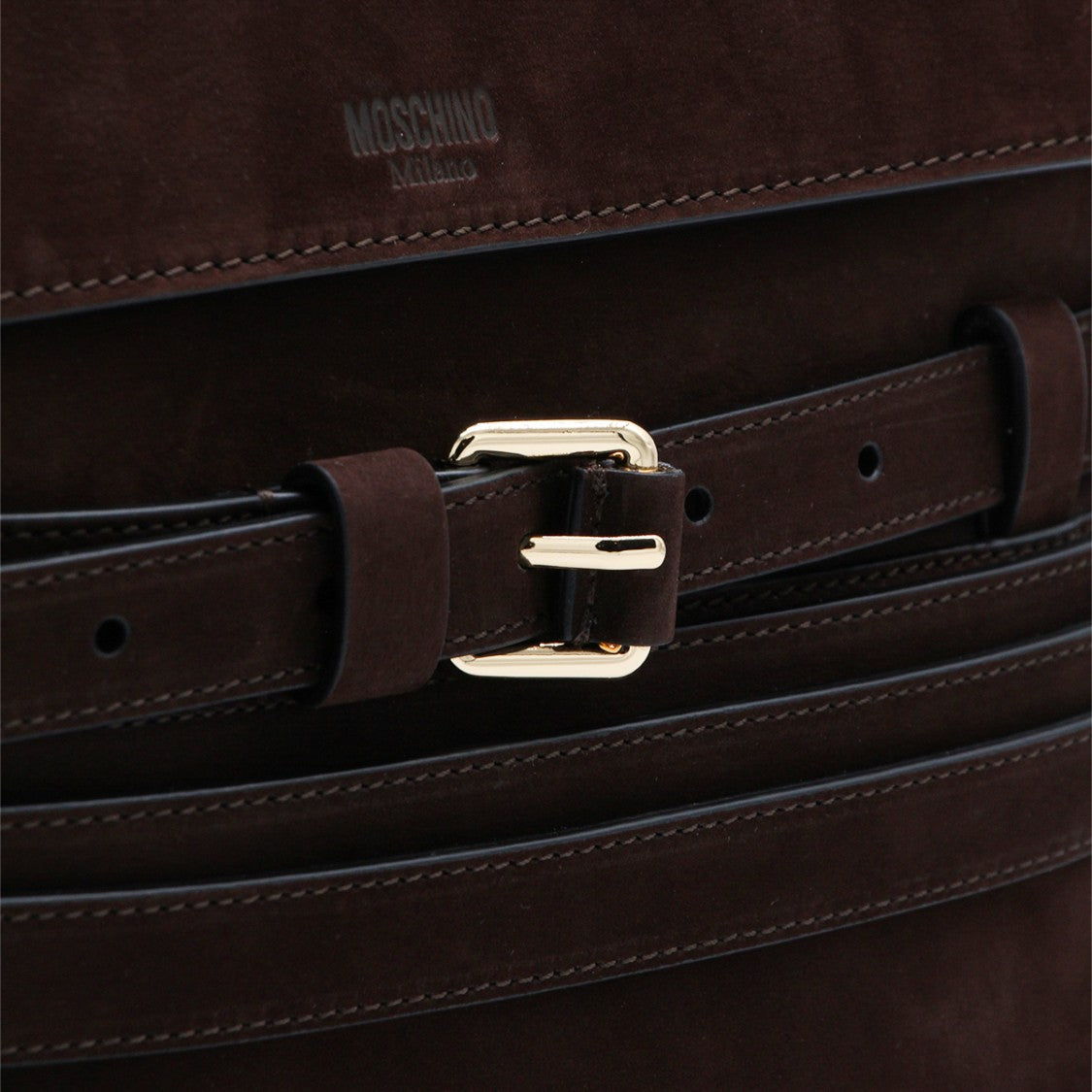 Moschino Structured Brown Bag