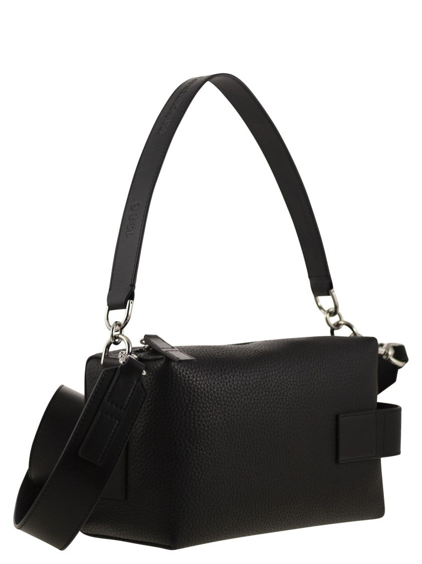 Hogan Script Mini Leather Top Box