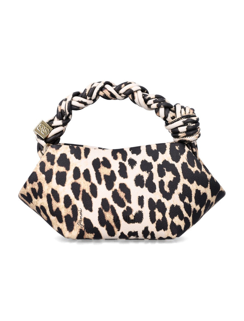 Ganni Leopard Grained Mini Bou Bag